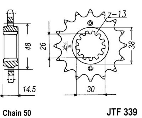 Звезда передняя DCF 339.17 - Звезды SIAM - цепи и звезды - Мотозапчасти - Интернет-магазин мотоэкипировки и мотозапчастей MотоГанза