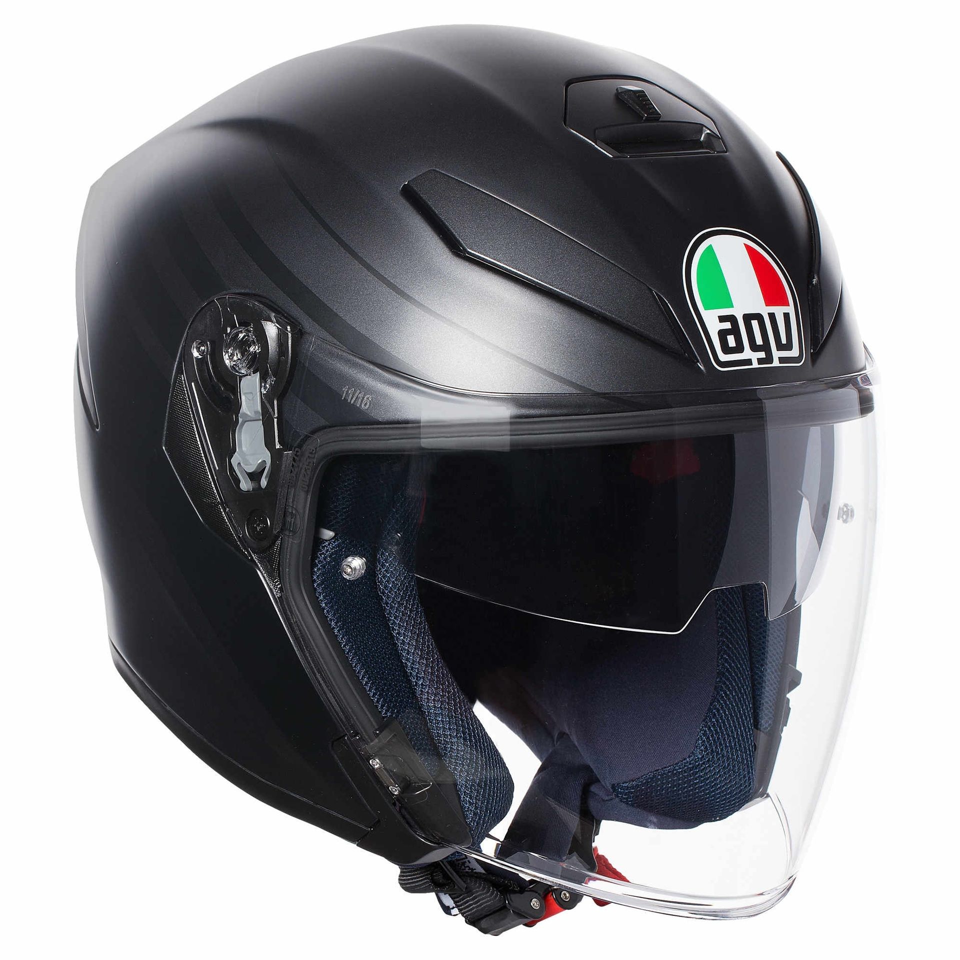 AGV Шлем K-5 JET ORBITER черный матовый/серый - AGV - Мотошлемы - Интернет-магазин мотоэкипировки и мотозапчастей MотоГанза