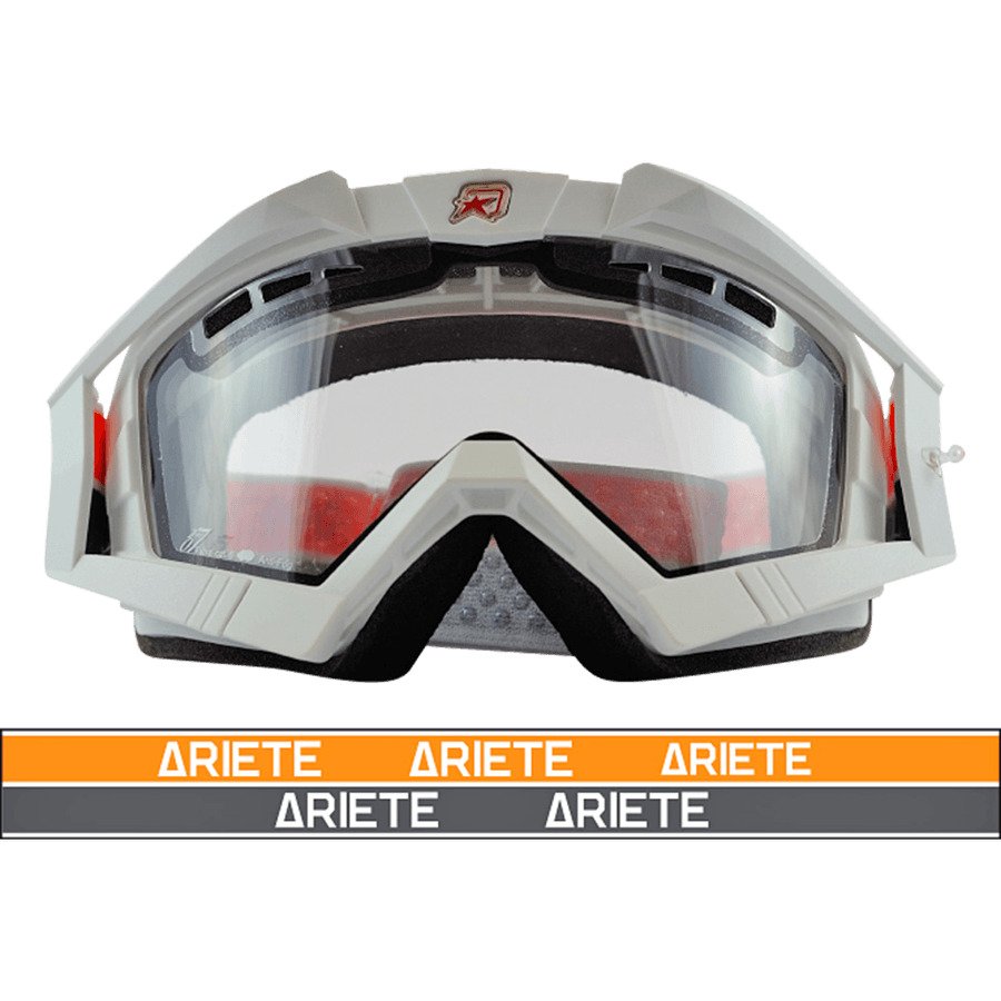 ARIETE Очки RC FLOW белые (двойная линза с вентиляцией) - Ariete кроссовые очки - прочее - Мотоэкипировка - Интернет-магазин мотоэкипировки и мотозапчастей MотоГанза
