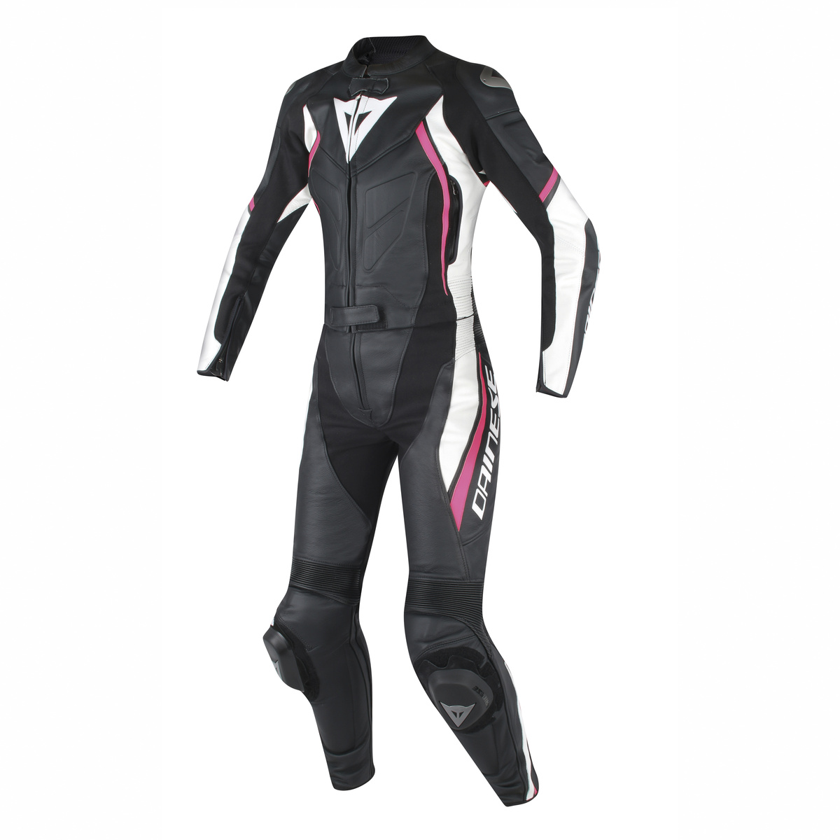 DAINESE Комбинезон кожаный AVRO D2 раздельный женский черно-бело-розовый - DAINESE Комбинезоны - куртки - Мотоэкипировка - Интернет-магазин мотоэкипировки и мотозапчастей MотоГанза