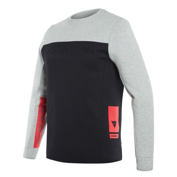 DAINESE Свитшот CONTRAST 40B черный/серый - DAINESE Термобелье и футболки - прочее - Мотоэкипировка - Интернет-магазин мотоэкипировки и мотозапчастей MотоГанза