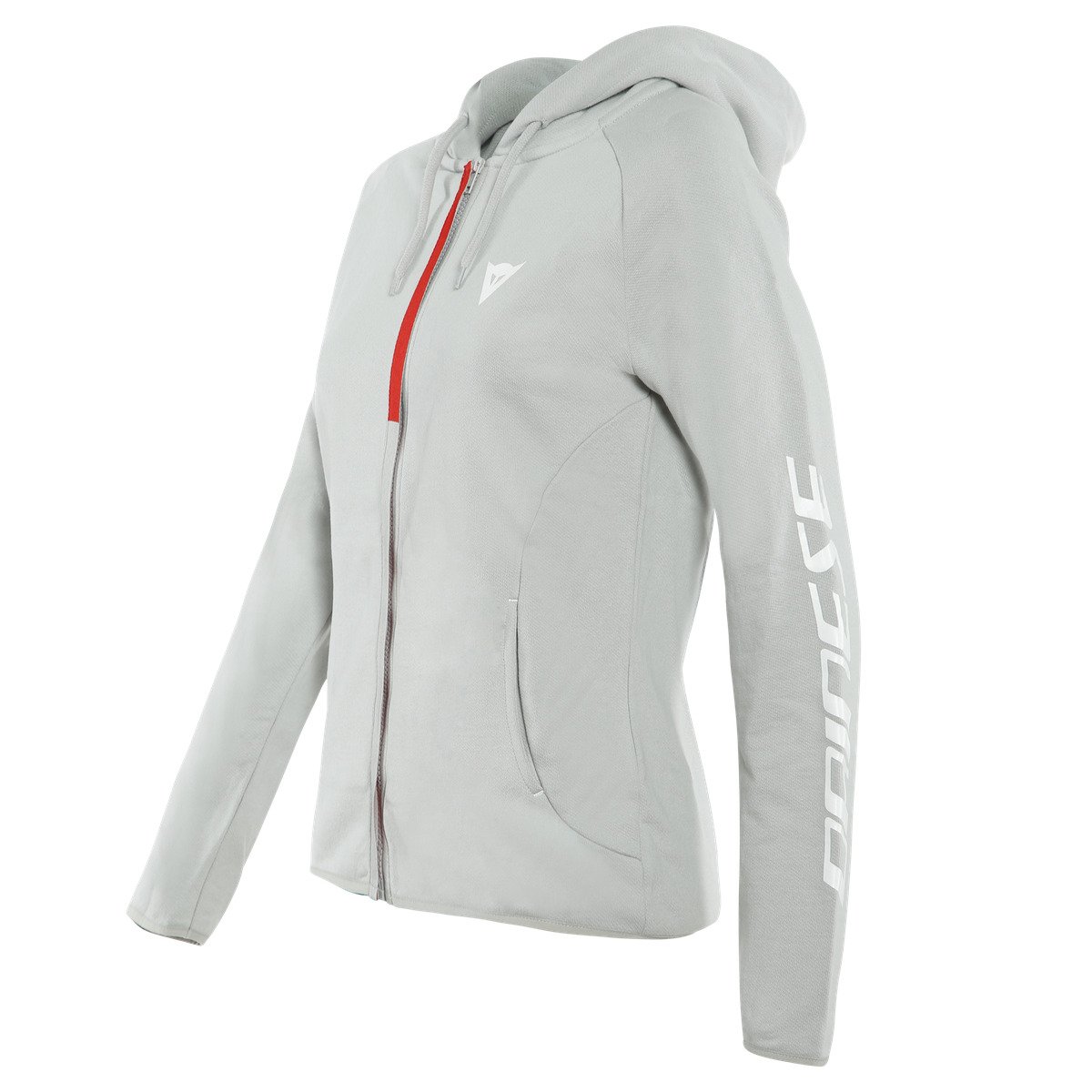 DAINESE Худи женское PADDOCK FULL ZIP 73F светло-серое - DAINESE Термобелье и футболки - прочее - Мотоэкипировка - Интернет-магазин мотоэкипировки и мотозапчастей MотоГанза