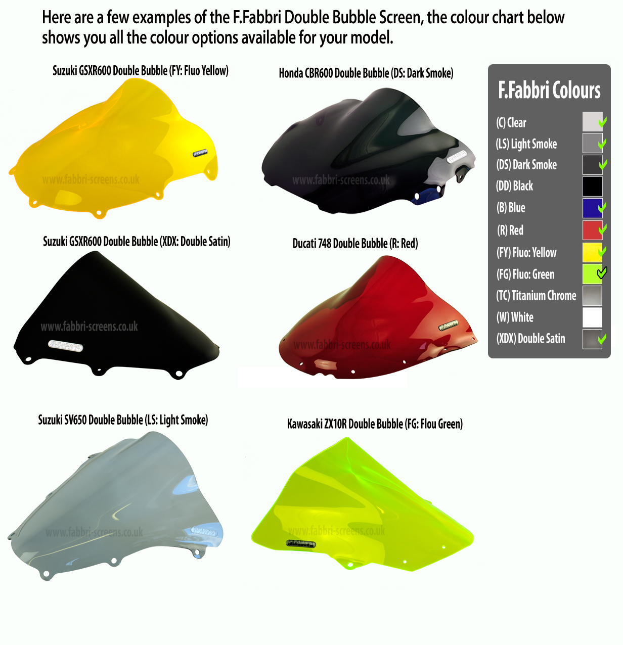 F.FABRI Лобовое стекло BULK077C ZX10R 08-10 прозрачное Double Bubble - Лобовые стекла FABBRI - лобовые стекла - Аксессуары - Интернет-магазин мотоэкипировки и мотозапчастей MотоГанза