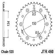 Звезда задняя DCR 460.42