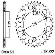 Звезда задняя DCR 822.43