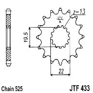 Звезда передняя DCF 433.14