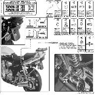 KAPPA K3410 Крепеж заднего кофра YAMAHA XJR1300 (98-02)/XJR1200 (95-98)