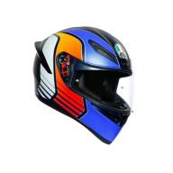 AGV Шлем K1 POWER черный матовый/синий/оранжевый/белый