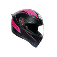 AGV Шлем K1 WARMUP черный/розовый