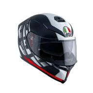 AGV Шлем K-5 S DARKSTORM черный матовый/красный