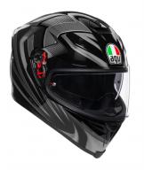 AGV Шлем K-5 S HURRICANE 2.0 черный/серебристый