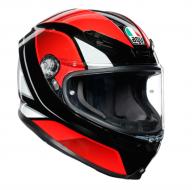 AGV Шлем K6 HYPHEN черно/красно/белый