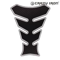 CRAZY IRON Наклейка на бак #2 (текстура карбон)