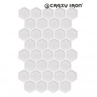CRAZY IRON Наклейка на бак боковая HONEY прозрачная