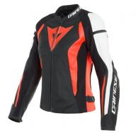 Куртка кожаная женская DAINESE NEXUS W12 черный/красный/белый