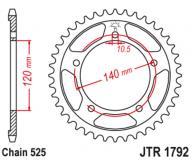 JT Звезда задняя JTR1792.43