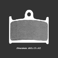 Тормозные колодки NISSIN 2P-253ST (343)