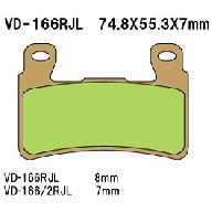 Тормозные колодки VESRAH VD 166RJL