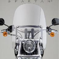 Лобовое стекло SPARTAN прозрачное высокое N21201 - Harley Davidson FX, Dyna, Softail (диаметр вилки 41mm и 49mm)