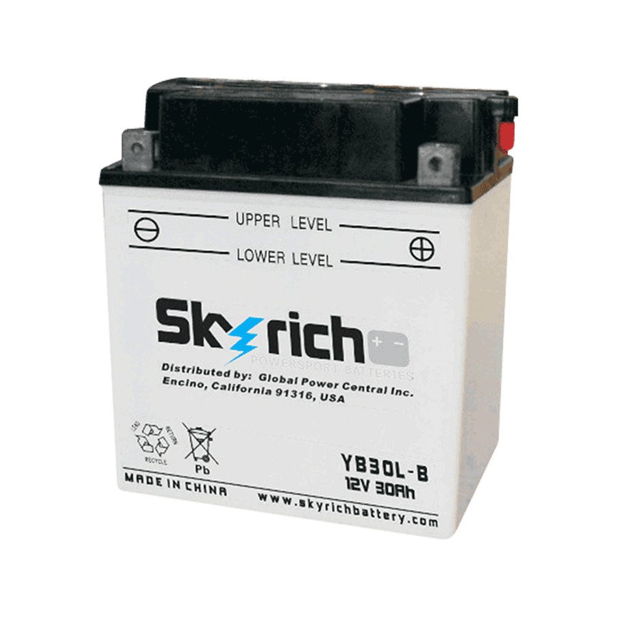 Аккумулятор SKYRICH YB30L-B - Аккумуляторы SKYRICH - аккумуляторы - Мотозапчасти - Интернет-магазин мотоэкипировки и мотозапчастей MотоГанза